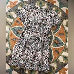 H&M Short Sleeved Brocade Dress